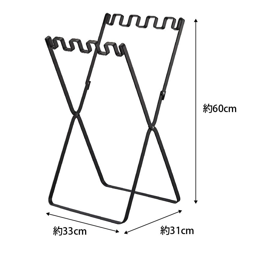Yamazaki Jitsugyo Garbage Bag Plastic Bag Stand Black W33 X D31 X H60cm Tower 7909 & Approx.