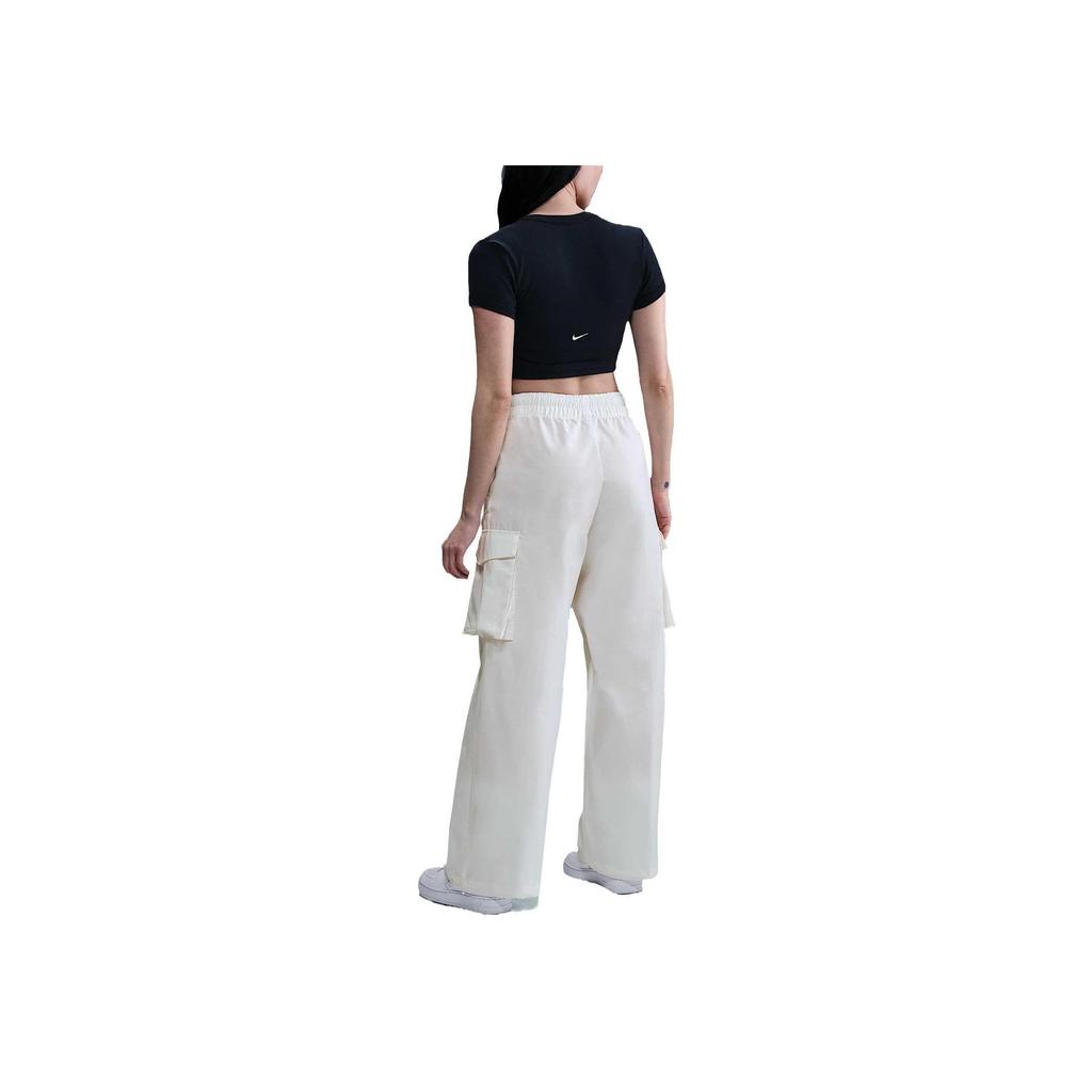 Nike Sportswear Everything Woven Fashionable Versatile Comfortable Cargo Pants Women Pants White HM6977-133