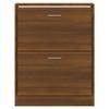 VidaXL Armoire à chaussures Chêne marron 63x24x81 cm Bois d'ingénierie 342563