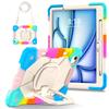Tablet Protective Case Suitable for iPad Air 11inch M3 ()/M2 () with Pen Slot and Satchel Stand 12 Colors Available