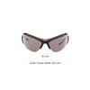 Balenciaga Logo Print Irregular Frame Sunglasses Women sunglasses BB0232S001