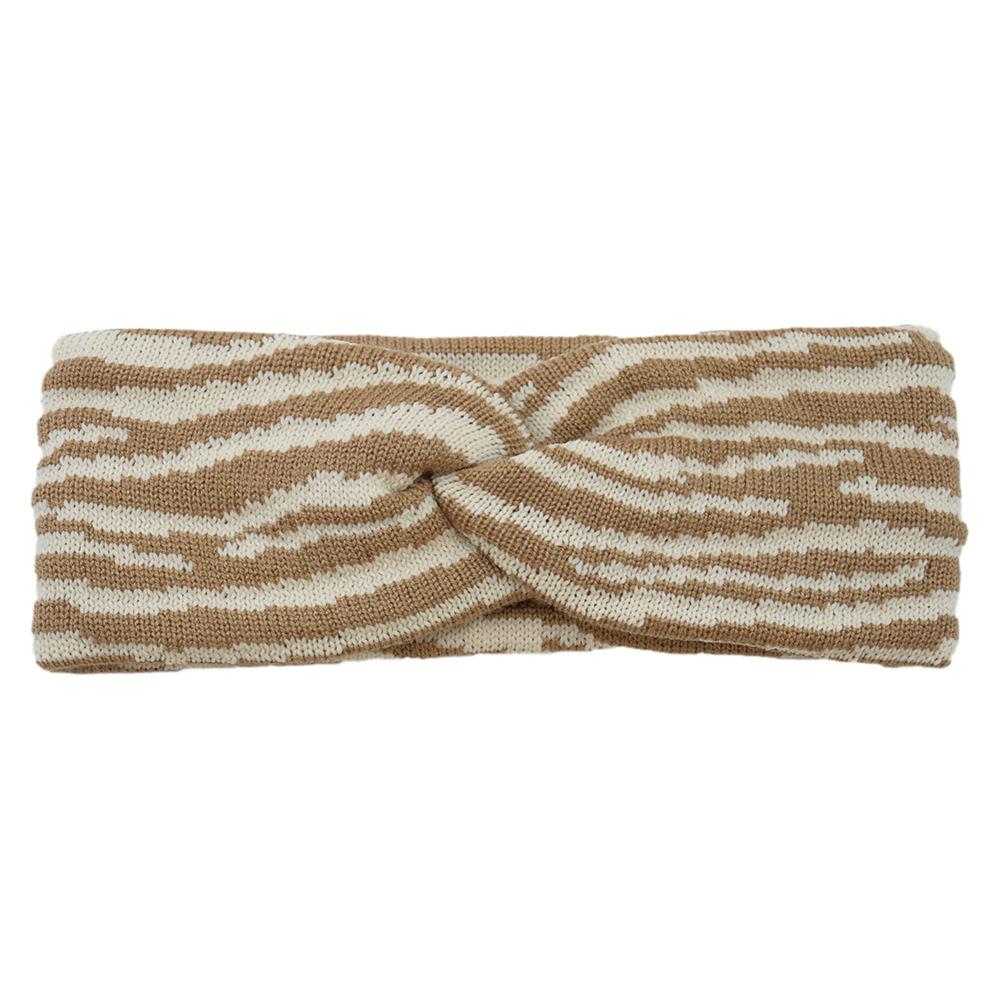 Striped Knit Headband for Women Crochet Ear Warmer Soft Warm Turban Headwrap Stretch Headbands Winter Hair Accessories