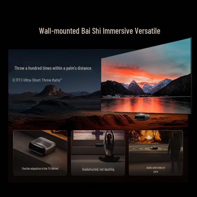 

JMGO O3 Ultra 4K Triple Laser TV Projector (CN version)