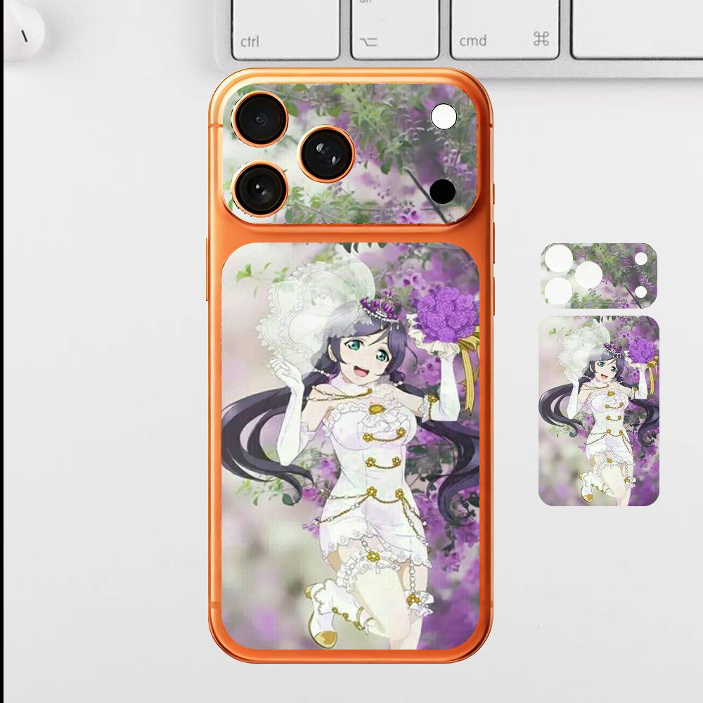 Anime Cute U-Umi S-Sonoda For Iphone 17 Pro Max Back Protective Decorative Sticker Back Cover