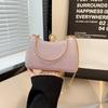 Hot Sell Shimmery Plain Bodied Box Style Handheld Evening Bag Pearl Butt Exudes Clean Elegant Ladylike Grace At Parties
