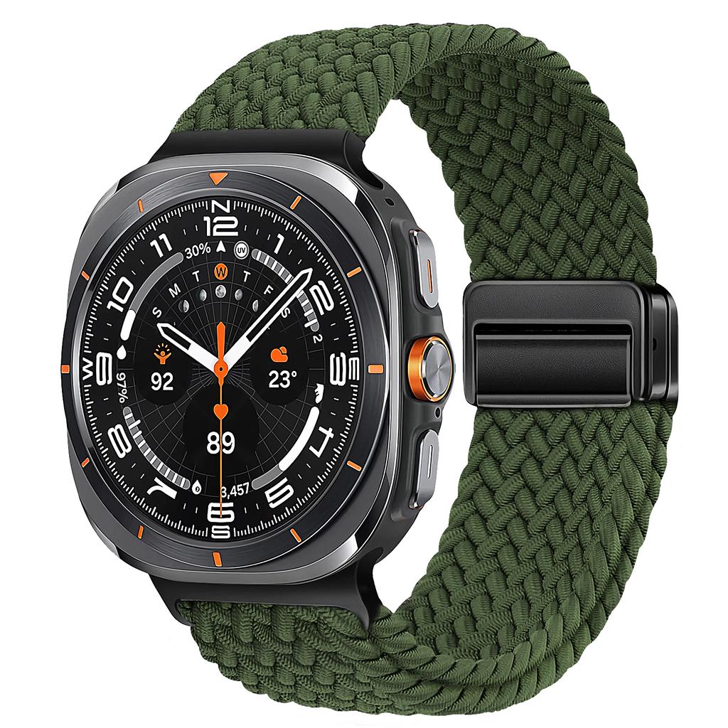 Braided Bands For Samsung Galaxy Watch Ultra 47mm watchband Magnetic wrist sport belt Bracelet Correa Galaxy Watch 7 Ultra Strap