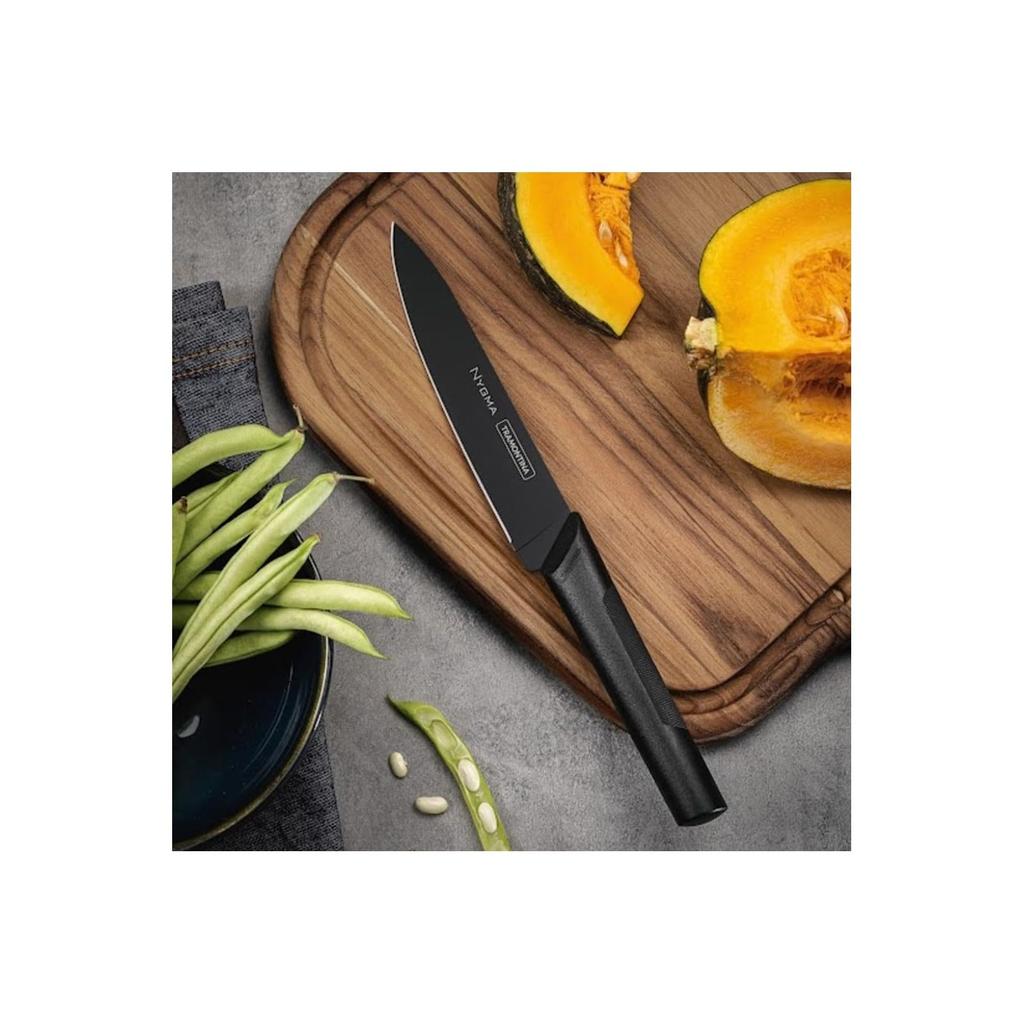Tramontina Nigma black knife cutlery set of stainless heat antibacterial Respect for the Aged housewarming Made in TRAMONTINA [Antibacterial]