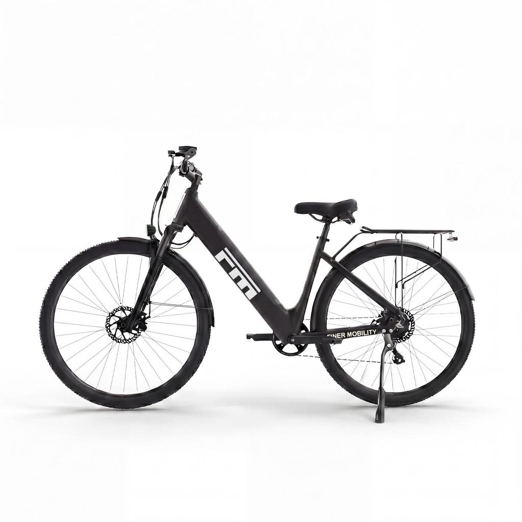 FINER MOBILITY M2 Plus City Urban E-Bike 36V13Ah Akku 27,5 Zoll Breite Reifen 250W Motor 130KM Reichweite Mehrere Terrains Elektrofahrrad