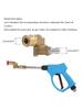 Pressure Washer Spray Nozzle Cleaning Hard To Reach Area Quick Connecting 360 Degree Pivoting Coupler Cleaning Connector