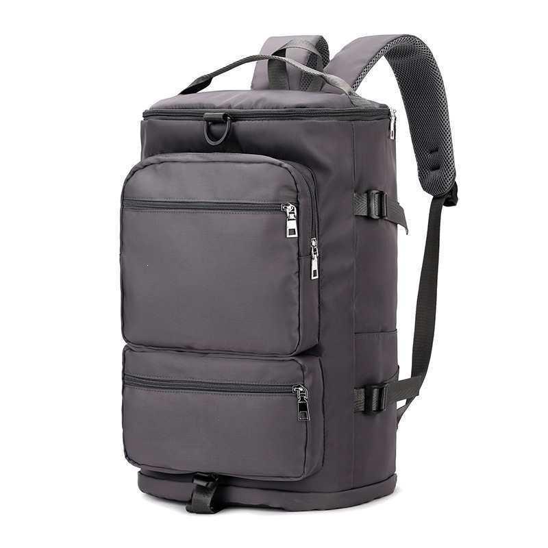 Double Shoulder Travel Backpack, Large Capacity & Lightweight, Wet/Dry Separation, Crossbody Fitness Bag for Sports and Casual Use