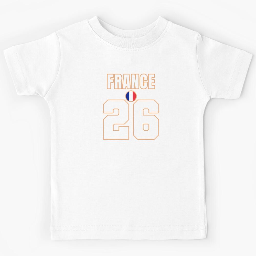 France 26 Football Shirt Style Design – France National Team Apparel Kids T-Shirt 130
