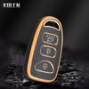 Fashion Tpu Car Remota Key Cover Case Shell Fob For Hyundai Sonata Elantra Control Key Protective Accessories Keychain Keyless