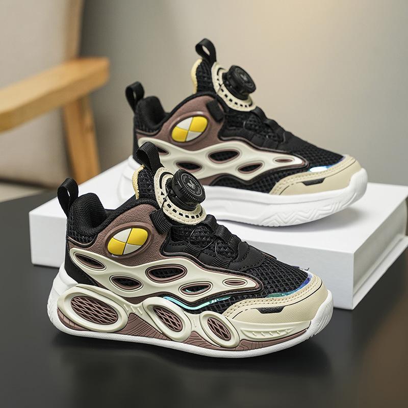 Boys' sports shoes Boys' shoes 2025 new running mesh basketball shoes breathable medium and large children's boys non-slip