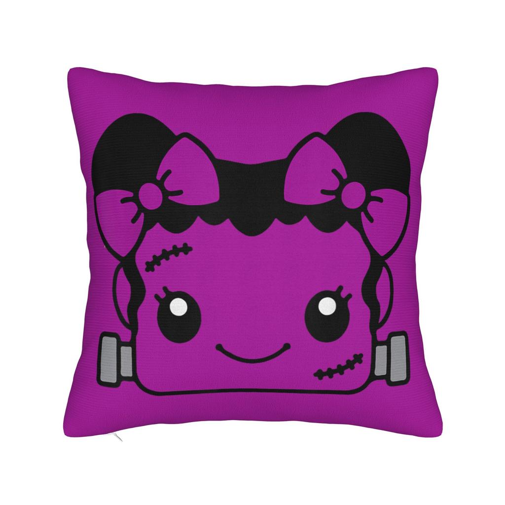 Frankenstein Monster Bubble Gum Funny Halloween Pillow Cover  Soft Cushion Cover Funny Pillow Case For Sofa Home Decoration