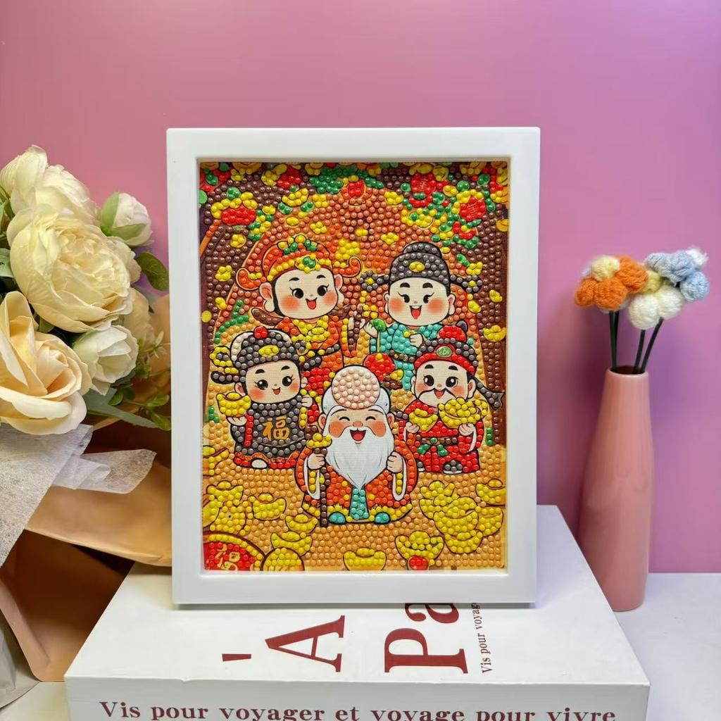 Children'S Diamond Painting Framed Handmade Diy Material Bag Sanrio Diamond Paste Painting Concentration Toy