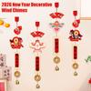 Year Wind Chime Ornaments, Chinese  Year Decorations, Wind Chimes, Spring Festival Pendants, Festive Bells