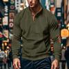 2026 Autumn and Winter New Casual Stand Collar Long Sleeve Pocket Sweatshirt for Men