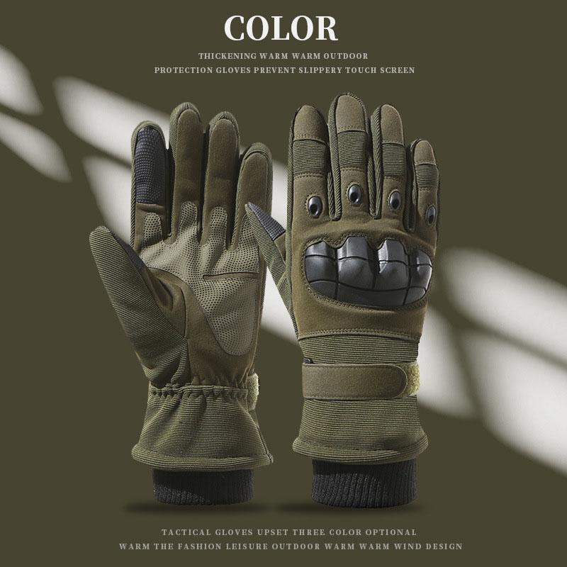 Tactical Gloves Full Finger Winter Warm Combat Touch Screen Thermal Gloves Outdoor Skiing Hunting Protective Gloves Men