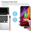 2M Double Bend 90° Right Angle Micro USB Type-c For Apple Interface LED Fast Charging Data Cable