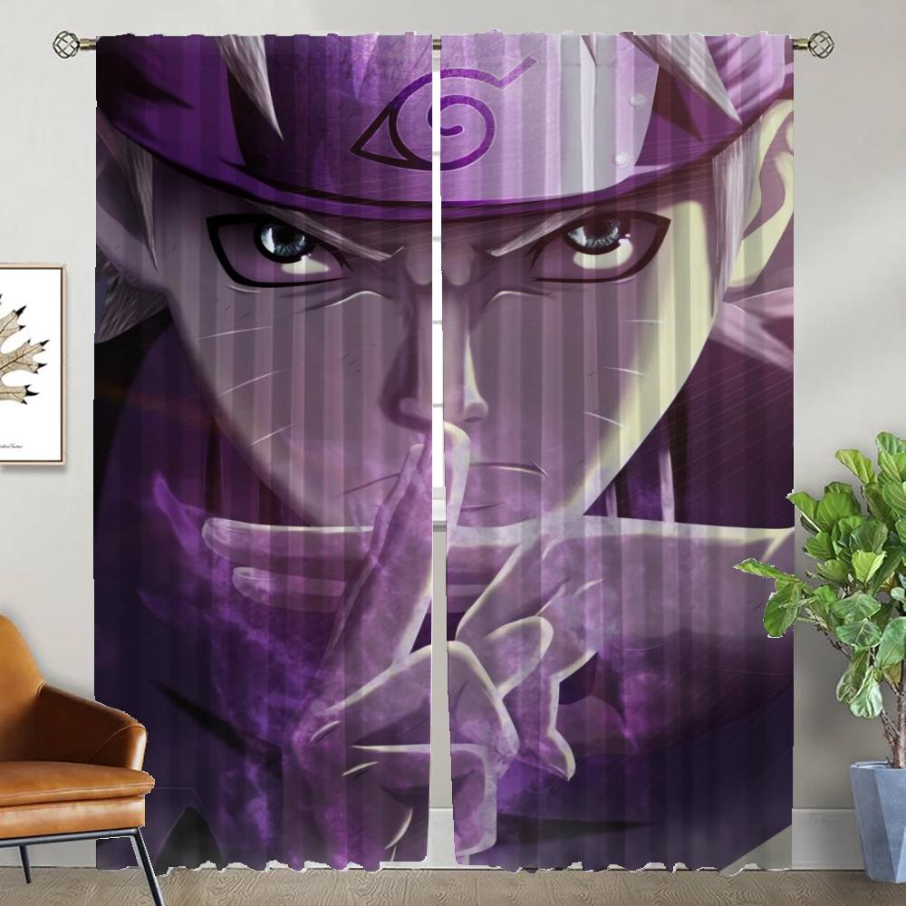 Halloween Dekorasjon N-Narutoes Myggnetting for Stue Tyll for Soverom Romdeler Vindusgardiner Gardiner Kjøkken