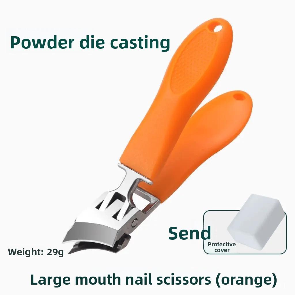 

Кусачки для ногтей с широким отверстием, Одинарный набор, Кусачки для ногтей большого размера, Специально для толстых и твердых ногтей, Кусачки для ногтей из нержавеющей стали с широким отверстием и защитой от разбрызгивания 1pcs оранжевый