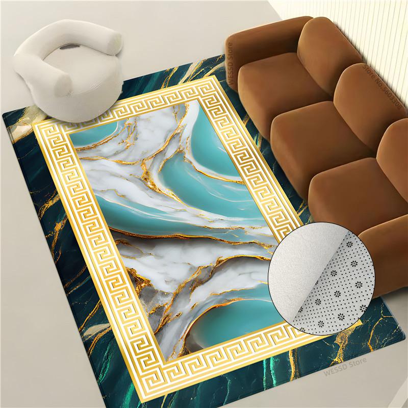 Marble Geometric Carpet Large Rug In The Living Room Fashion Rug For Bedroom Bedside Coffee Table Floor Mat Sofa Carpet