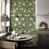 Green Boho Floral Peel And Stick Wallpaper Waterproof Symmetrical Flower Self Adhesive Wall Decor Removable PVC Cabinet Sticker
