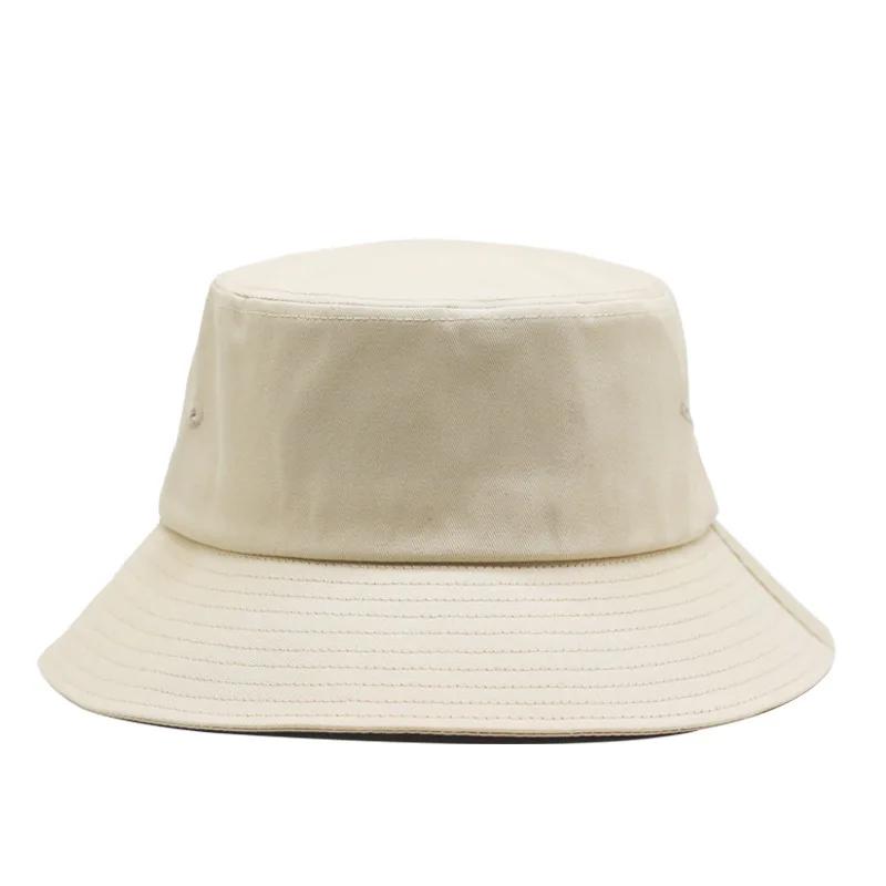 

New Big Head Bucket Hat 60-63cm Large Size Men Chin Strap UPF50+ Cotton Summer Sun Hat Windproof Fishing Outdoor Cap Women M (54-57cm) покинуть белый