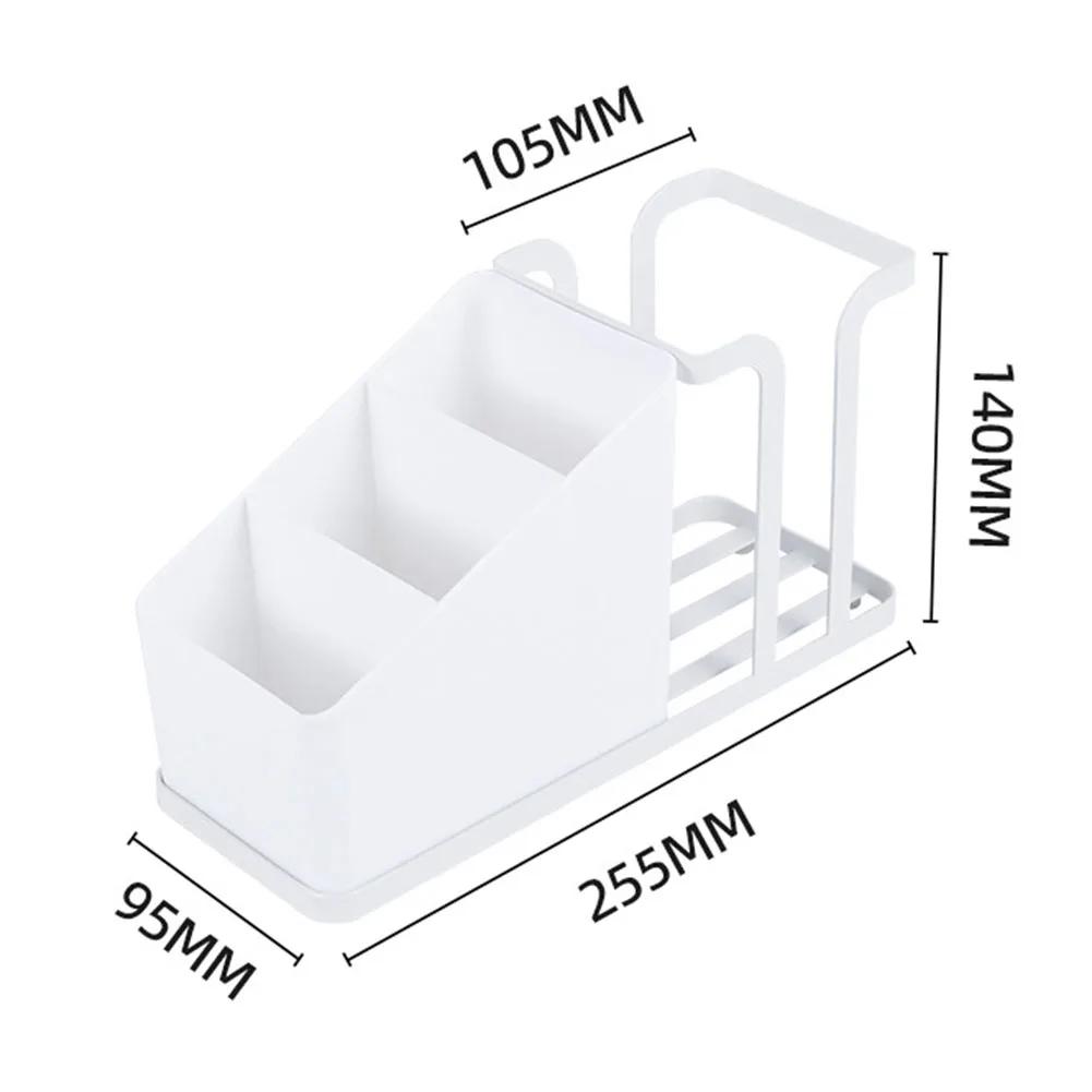 Disposable Cup Holder Rack Shelf For Coffee Paper Cup Spoon Fork Straw Sugar Tea Bag Storage Box Cup Container Desktop Storage