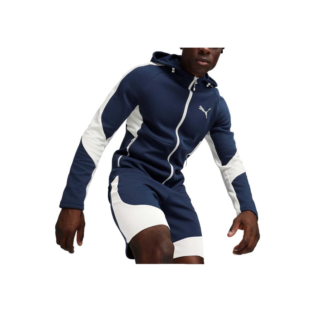 Puma Color Block Quick-Dry Warm Breathable Comfortable Jacket Men Jackets Dark-Blue 681184-14