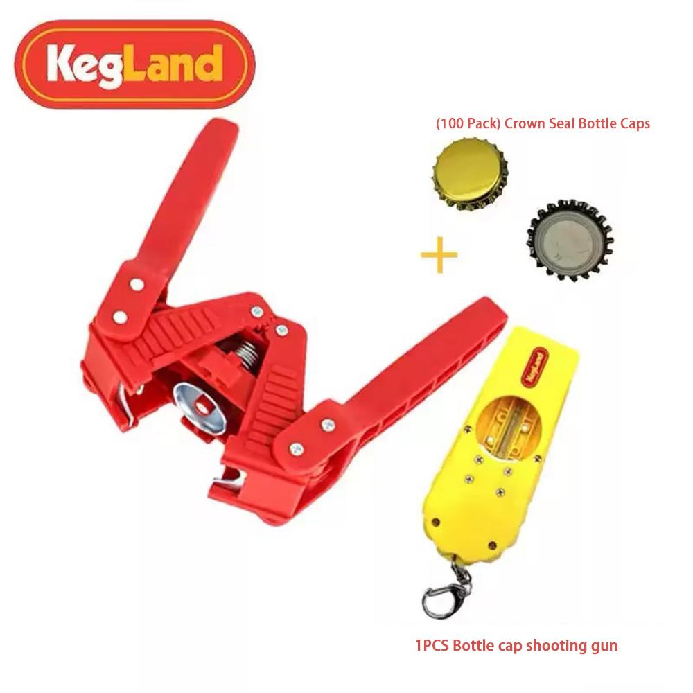 KegLand Bottle Capper kits include 100pcs caps and Bottle opener beer brewing homebrew barware