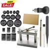 23PCS Professional Watch Press Set Watch Back for CASE Closing Tool & Fitting Dies Watch Repairing Tool Die Kit for Watchmaker