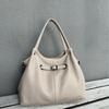 Cowhide Bag Crossbody Bag Mommy Popular Fashion Niche Women Single Shoulder Soft Hand Underarm Leather