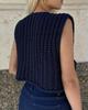 Women's V-Neck Chunky Knit Sleeveless Cardigan Vest - European & American Style, Autumn/Winter 2025