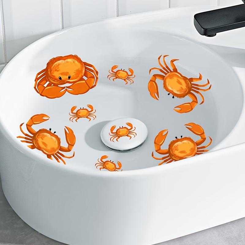 Lucky Koi And Floral Washbasin Sticker Self-Adhesive Waterproof Removable Bathroom Sticker, Wall Bathroom Sink Decal Home Decor