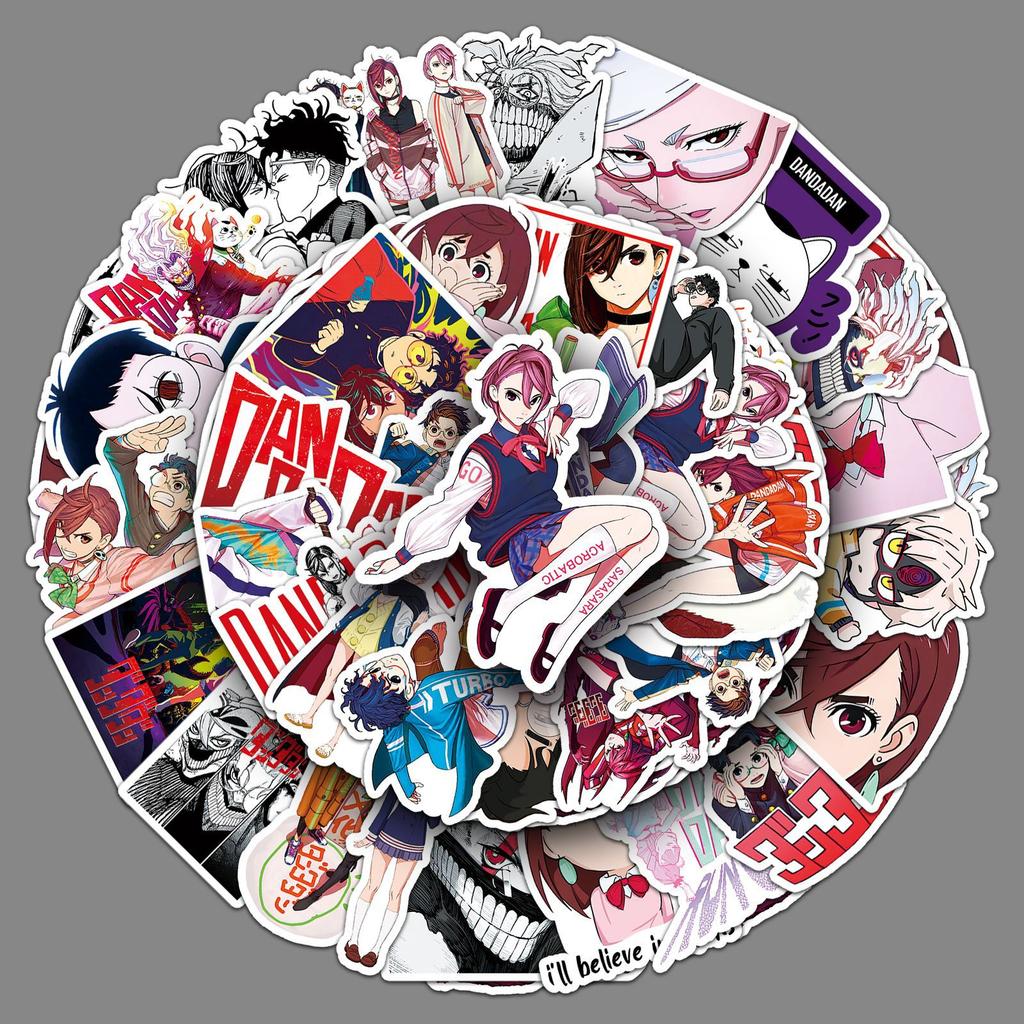 50 Bold Party Graffiti Stickers Personalized Cartoon Japanese Comics Decoration Mobile Phone Case Computer Notebook Stickers
