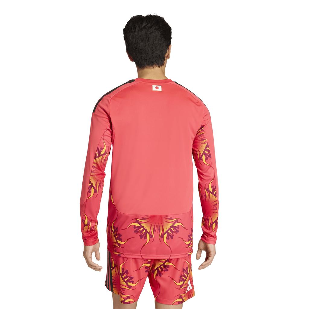 Adidas Men's 2026 Japan National Football Team Home Goalkeeper Replica Long Sleeve T-Shirt, WY080, Semi-Red (KA9649), Size M