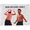 Gibby Bad Bitches Only Tapestry with Easy Hanging Kit, Funny Flag for College Dorm, Available In Sizes From 40" To 90", Skin-friendly Soft