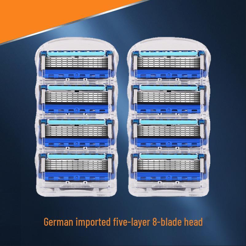 Durable Blue 5-Layer Rotating Razor: Waterproof, Scratch-Resistant, Sharp, Portable