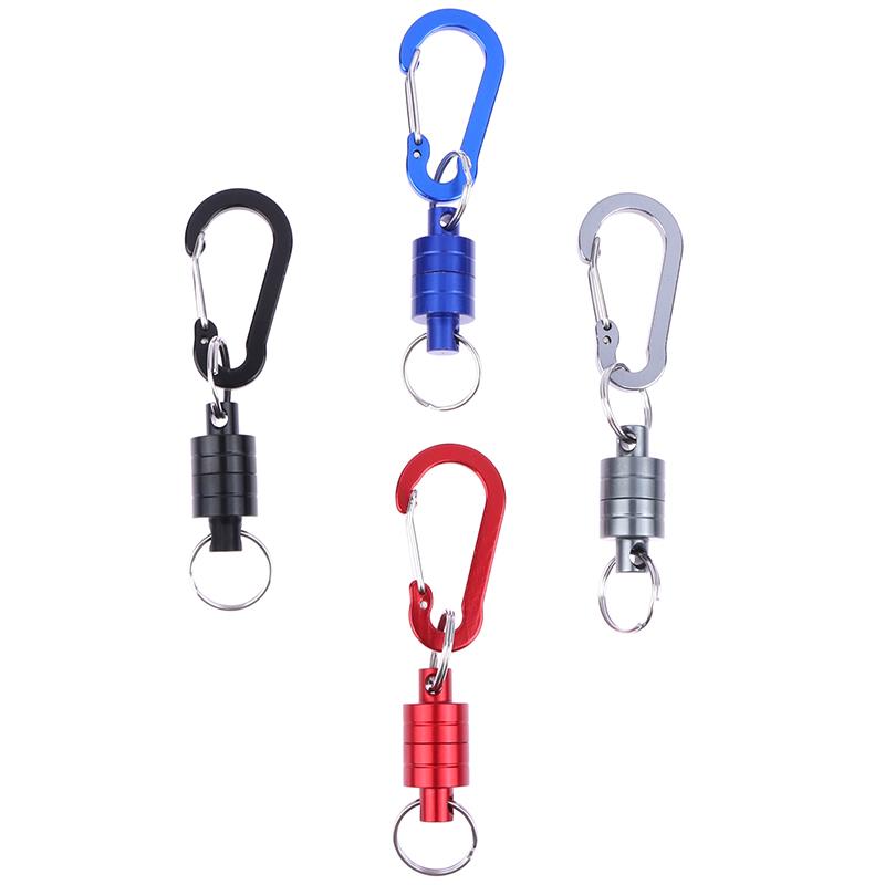 Fishing Hanging Buckle Magnetic Buckle With Keychain Carabiner Anti-Falling Fast Hanging Buckle Metal Strong Magnetic Buckle