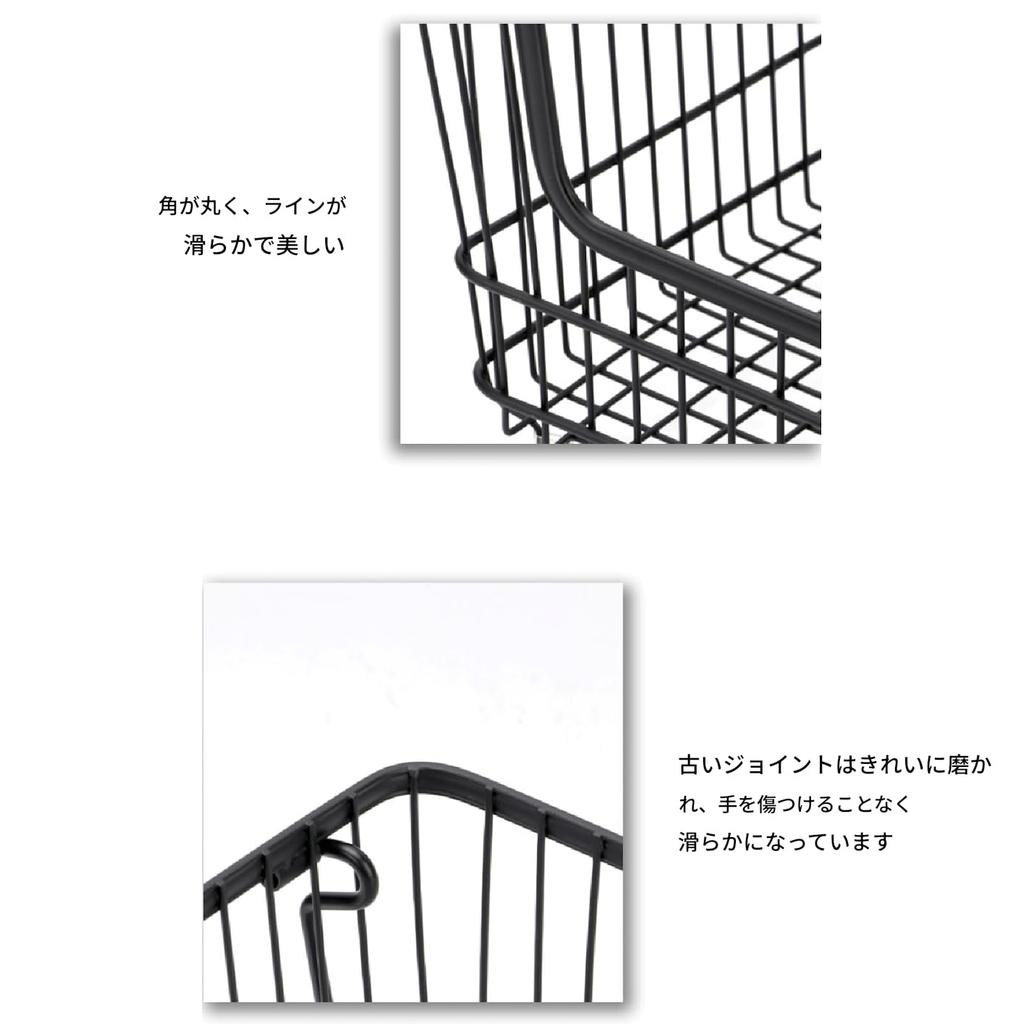 Stackable Wire Baskets, Space-Saving Design, Metal Deep Freezer Organizer for Kitchen, Home, Fruit, Meat