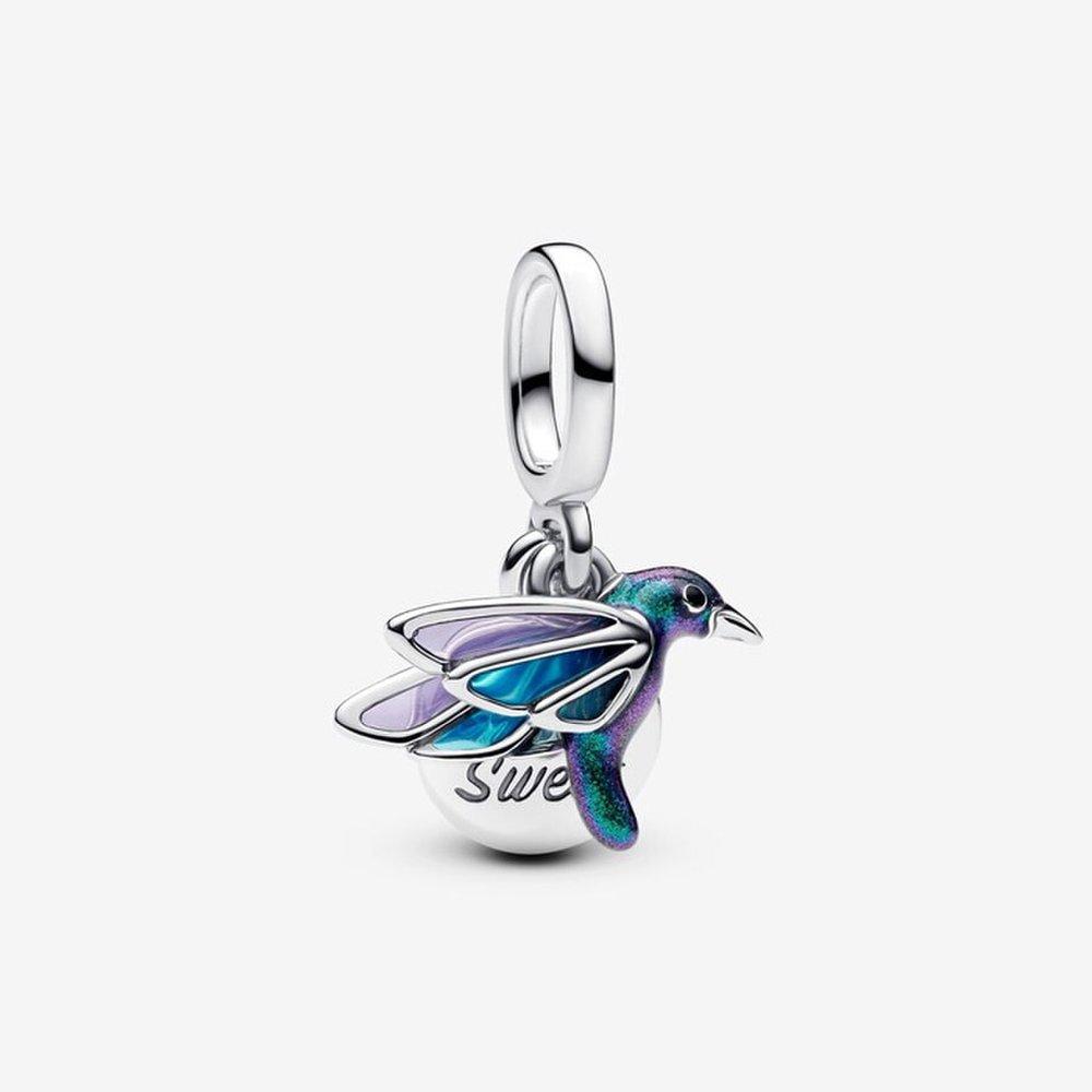 Pandora Hummingbird Double Dangle Charm 793746C01
