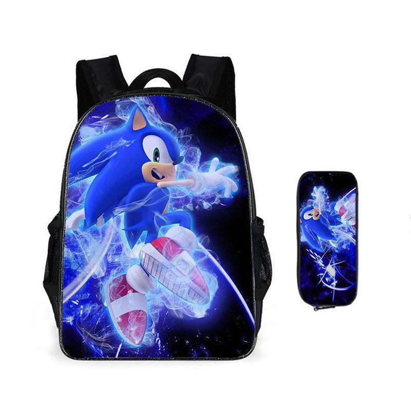 Two-Piece Set Combination Set Elementary School Students Animation Backpack Cartoon Schoolbag