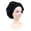 58Cm Solid Color Women Satin Bonnet Cap Night Sleep Hat Adjust Shower Caps