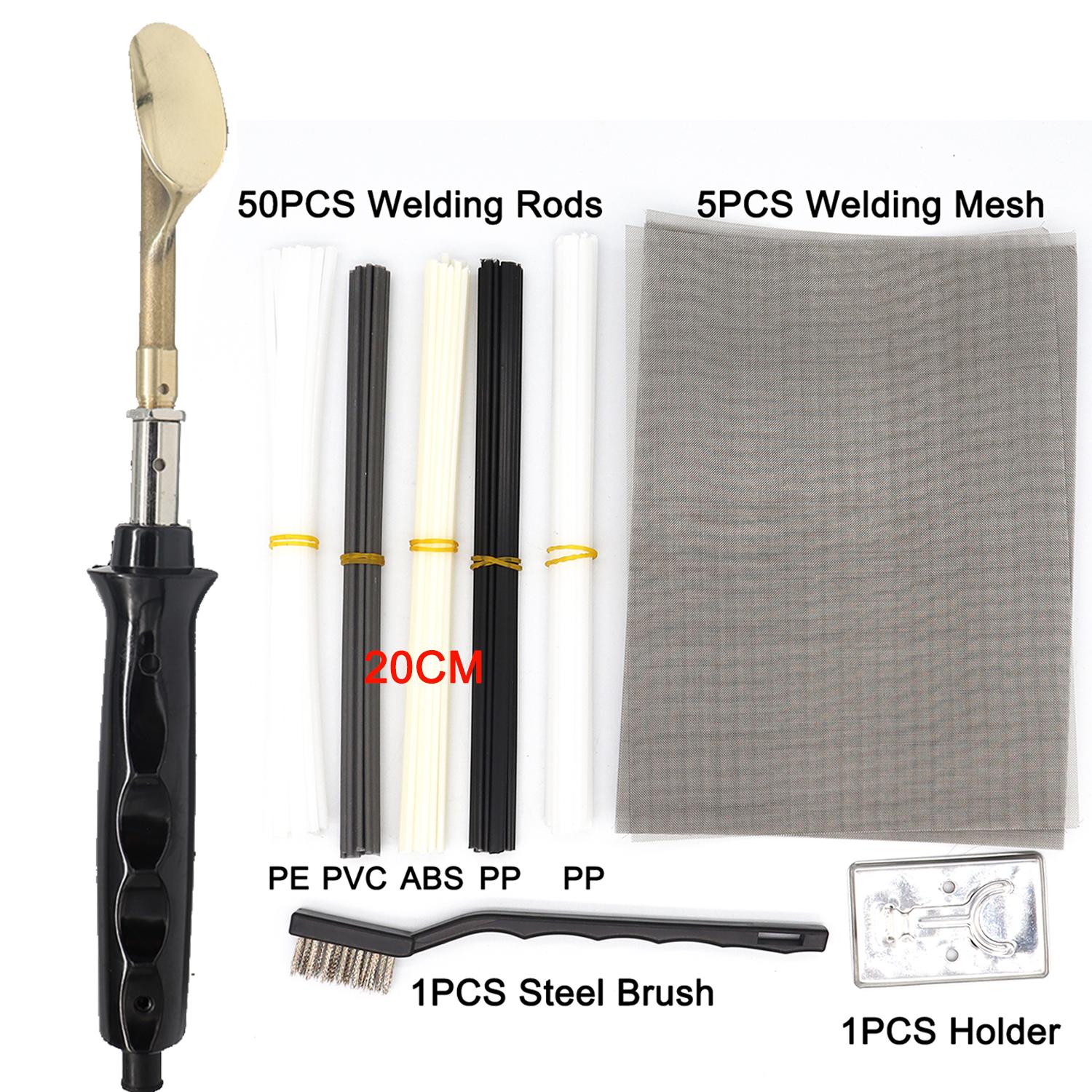 

50W Plastic Welding Kit Set Plastic Welder & Soldering Iron Gun for DIY Car Bumper Dashboard, Kayak Canoe Repair Tool with PP 220V EU PLUG красный