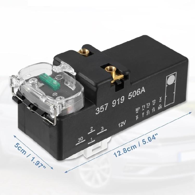 Radiator Fan Module 357919506A 3A0919506 Replacement Electronic Fan Control Unit for 1.9L 2.0L 2.8L