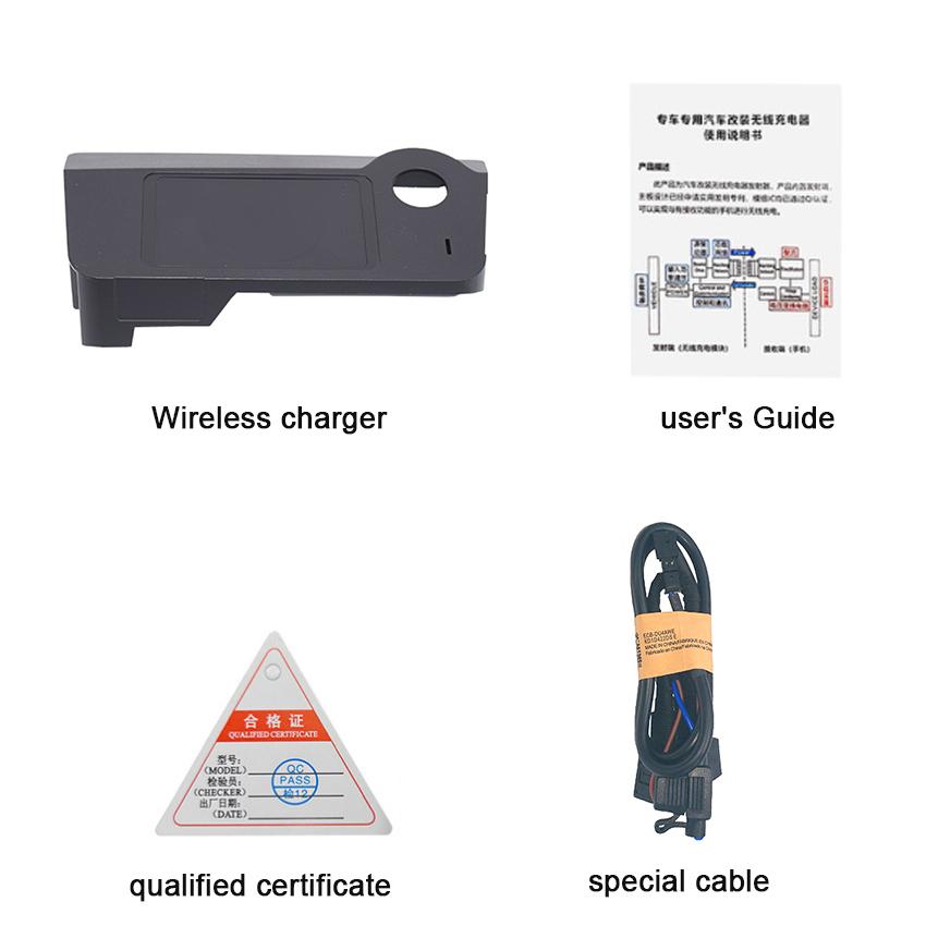 15W QI Car Wireless Charger for cordless charging panel cup holder quick charge pad For Jeep Cherokee 2015~2018,Car Accessories