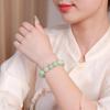 13mm Round A-Grade Jadeite Beads Bracelet - Unisex Style Jade Hand Jewelry