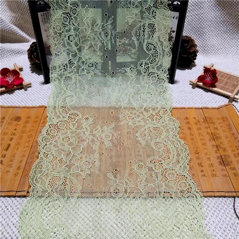 Width 20.5cm Elastic Eyelash Lace Garment Accessories DIY Decoration Wide Brocade Jacquard Lace Fabric