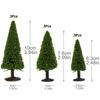 Scenery Collection Tree Model Tree 6-10cm 3 Size Mix 15 Trees + 8 Cow Models for 187 HO Gauge Landscape Miniature Garden Railway Model Building Model